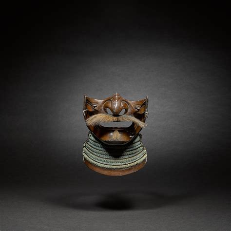 A Mempo Face Mask Edo Period 18th Century The Samurai Japanese