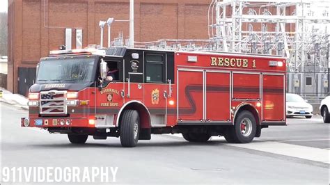 Haverhill Fire Department Rescue 1 Ladder 4 And Engine 3 Responding Youtube