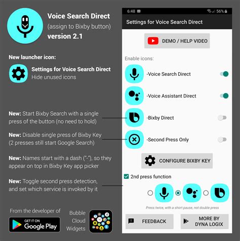 Voice Search Direct – Bubble Cloud Widgets + WearOS Tile Launcher
