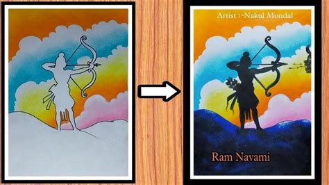 Easy Ram Navami Drawing For Beginners Step By Step Shree Ram Drawing