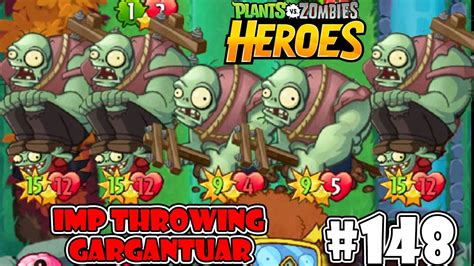 Plants Vs Zombies Heroes Walkthrough Gargantuar Throwing Imp