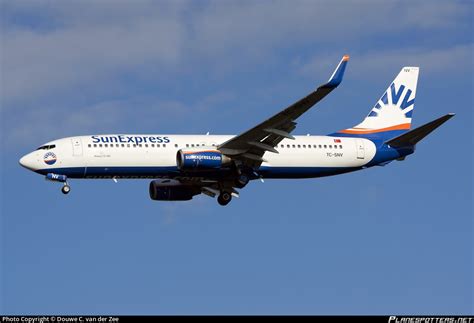 Tc Snv Sunexpress Boeing J Wl Photo By Douwe C Van Der Zee Id