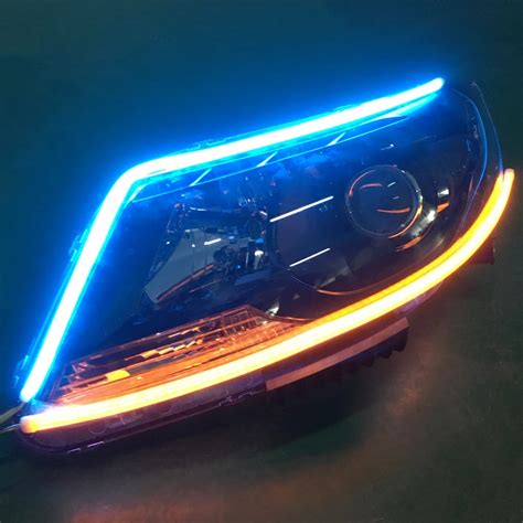 2pcs 60cm Led Drl Signal Turn Led Light Drl Led Strip Light Flexible