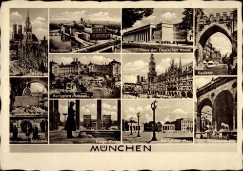 Ansichtskarte Postkarte München Mahnmal Rathaus Ewige akpool de