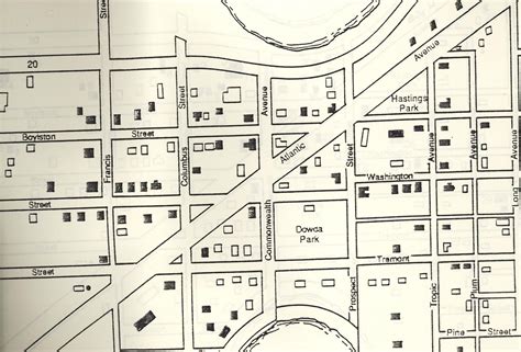 A map of the Historic District. | Historical, Map, Gainesville