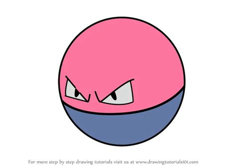 Learn How To Draw Voltorb From Pokemon Go Pokemon Go Step By Step