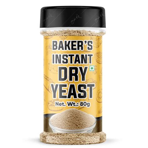 BAKE KING Baker S Instant Yeast 80grm Active Dry Yeast Powder For