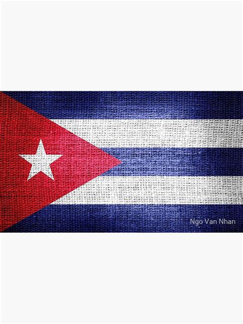 Cuba Flag Poster By Enhan Redbubble