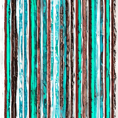 Vintage Romantic Turquoise Heart Stripe Wrapping Paper · Creative Fabrica