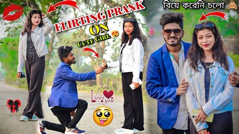 Flirting Prank On Cute Girl 💋 Marriage Prank Priyotosh Lifestyle Prank Youtube