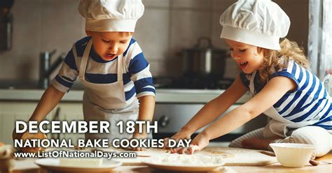 NATIONAL BAKE COOKIES DAY