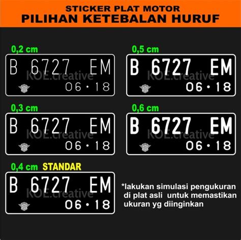 Font Plat Nomor Ukuran Warna Dan Modifikasi Cek Plat Nomor