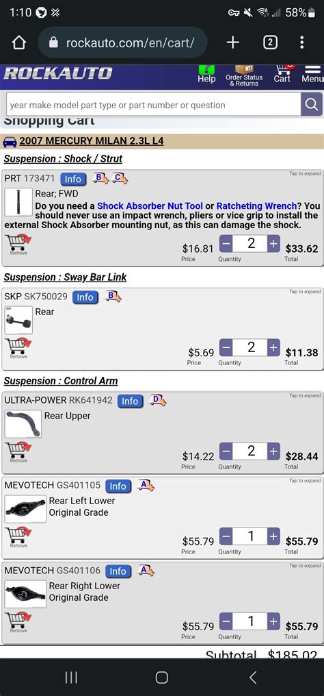 Rear Suspension Replacement Diagram and Instructions Needed?