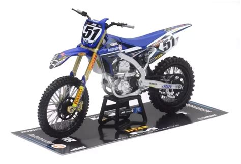 Maquette G Mini Yamaha Yz450 Jgr Mx Bleu Blancbleu Motos Miniatures