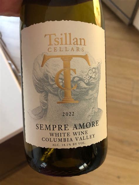 2022 Tsillan Cellars Estate Sempre Amore USA Washington Columbia