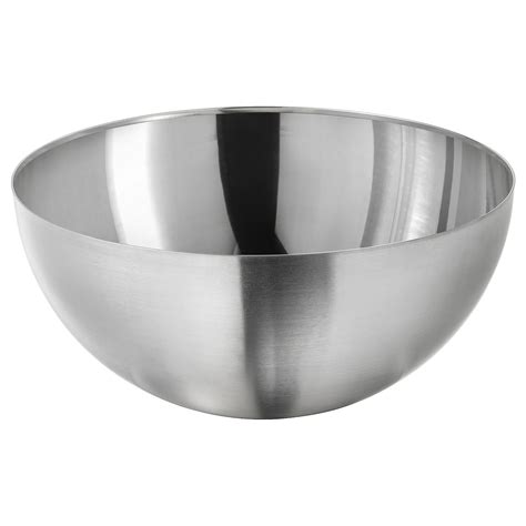 Blanda Blank Serving Bowl Stainless Steel Height 5 Diameter 11 Ikea