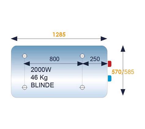 Chauffe eau Électrique Initio 200l Blindé Horizontal Sortie Droite D570