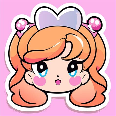 premium vector chibi manga kawaii cute girl hand drawn cartoon