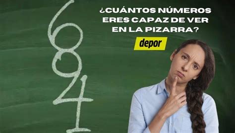 Test Reto Viral Cu Ntos N Meros Eres Capaz De Ver En La Pizarra El