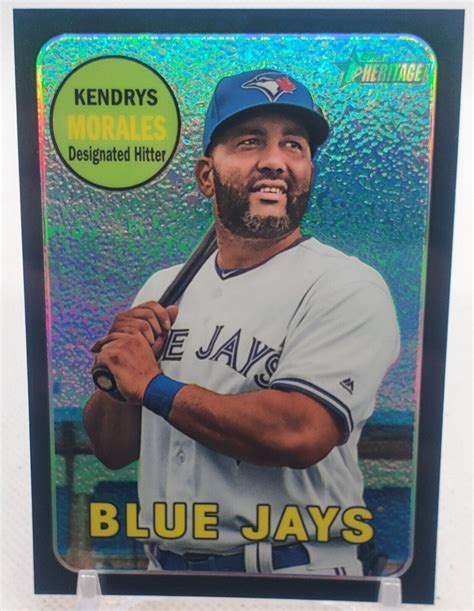 Topps Heritage Chrome Black Refractor Kendrys Morales Thc