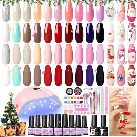 COSCELIA Gel Nail Kit 20 Pcs Gel Nail Polish 36W Nail Lamp For Nails