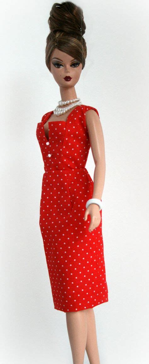 Red And White Polka Dots For Silkstone Barbie Beautiful Dresses Short