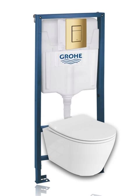 Grohe Stela Podtynkowy Zestaw Wc Z Oty Szczotkowany Brush Gold Mat