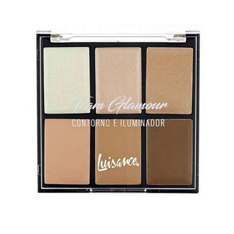 Paleta Contorno E Iluminador Team Glamour Luisance Shopee Brasil