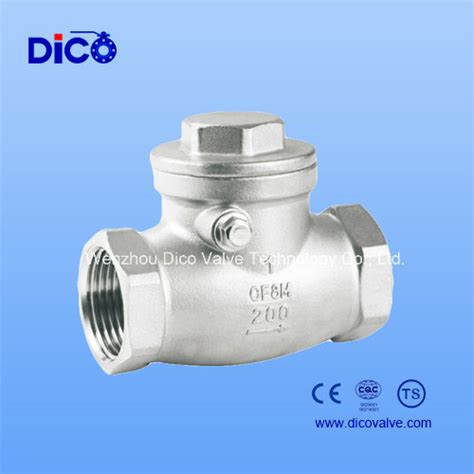 Dico Water Treatment Investment Casting H14 200wog Cf8cf8m Bspt Bsp Swing Check Valve China