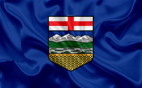 Download wallpapers Flag of Alberta, Canada, 4k, province, Alberta ...