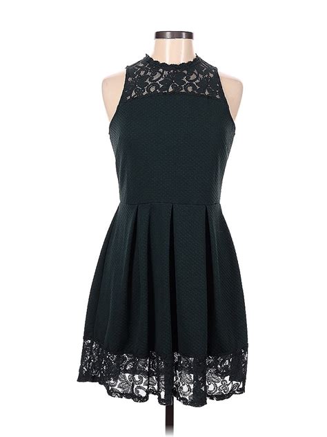 Rewind Solid Black Cocktail Dress Size M 54 Off Thredup