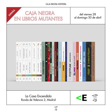 Caja Negra Editora On Twitter Hoy Seguimos En Librosmutantes En