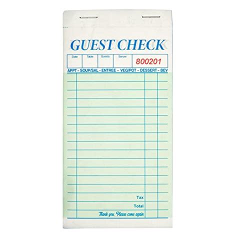 Juvale 10 Pack Restaurant Server Note Pads For Food Servers Guest