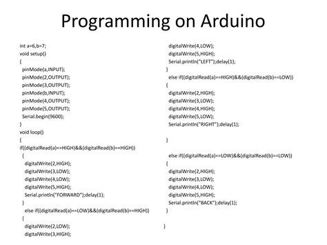 Line Following Robot Using Arduino Uno Ppt