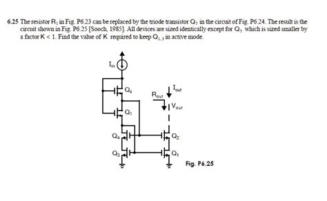 SOLVED 6 25 The Resistor R In Fig P6 23 Can Be Replaced By The