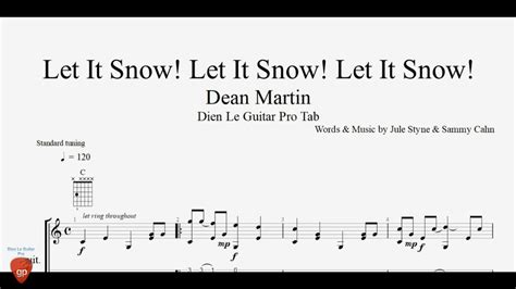 Let It Snow Let It Snow Let It Snow Guitar Lesson Tabs Youtube