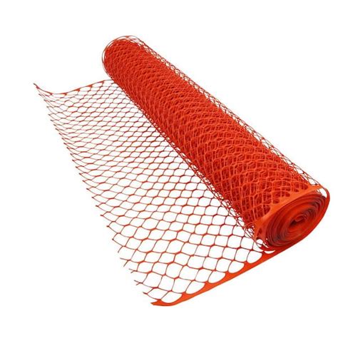 Boen 4 Ft X 100 Ft Orange Heavy Duty Diamond Grid Construction Snow