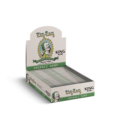 Zig Zag Vintage Organic Hemp King Slim Rolling Papers Zig Zag Wholesale