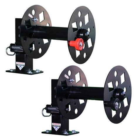 Diamond Lead Reels Heavy Duty 10 Fixed Base Pair Of Single Welding Lead Reels Fbs Set10blk