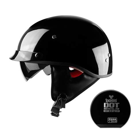 Harley Motorcycle Helmet Male Retro Motorcycle Helmet Built In Sunshade Lens Half Helmet Lazada