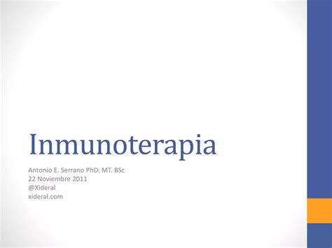 Curso Inmunologia 24 Inmuno Terapia PPT