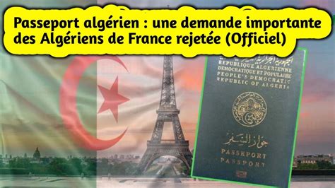 Passeport algérien une demande importante des Algériens de France