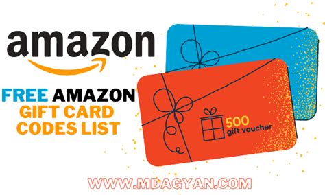 Free Amazon Gift Card Codes List Today May Unused Amazon