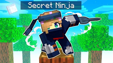 PLAYING As A SECRET NINJA In Minecraft YouTube