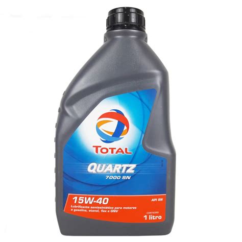 Óleo Lubrificante Do Motor Total Quartz Api Sn 7000 15w40