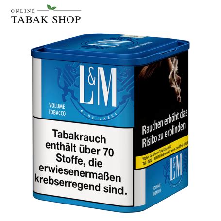 L M Blue Blau Volumen Tabak M 40g Dose Kaufen