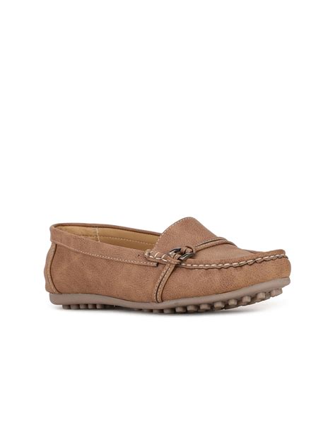 Buy Bata Women Tan Solid Loafers - Casual Shoes for Women 16572774 | Myntra