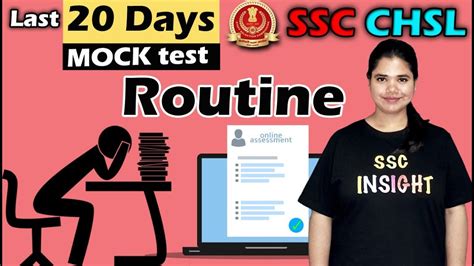 Ssc Chsl Last Days Mock Test Routine Mock Test Strategy To Crack