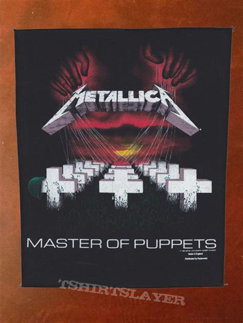 Metallica Back Patch Master Of Puppets Official Tshirtslayer