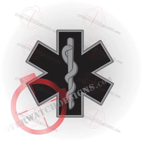 EMT Paramedic Symbol Sticker - Overwatch Designs